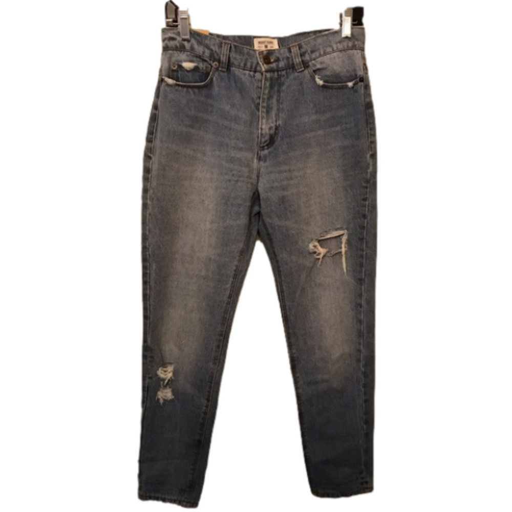 Insight Denim Python Distressed Mid-Rise Super Slim Jeans size 3